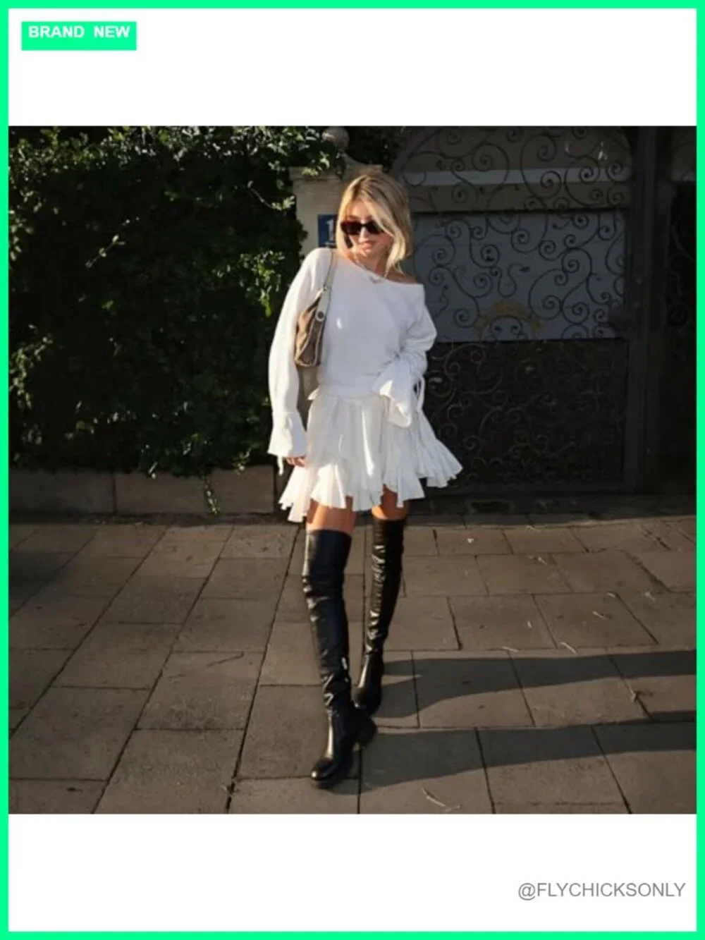 Women's Over The Knee Boots Chunky Heel Slip On Faux Leather Thigh High